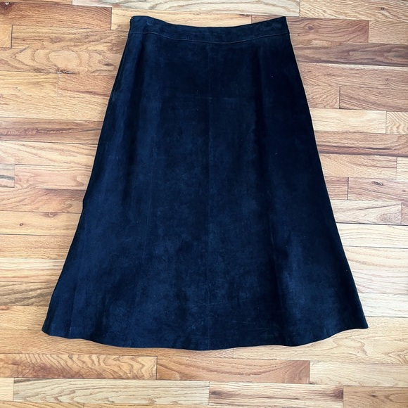 Brand new with tags black suede midi skirt by pursuits ltd - Picture 2 of 3